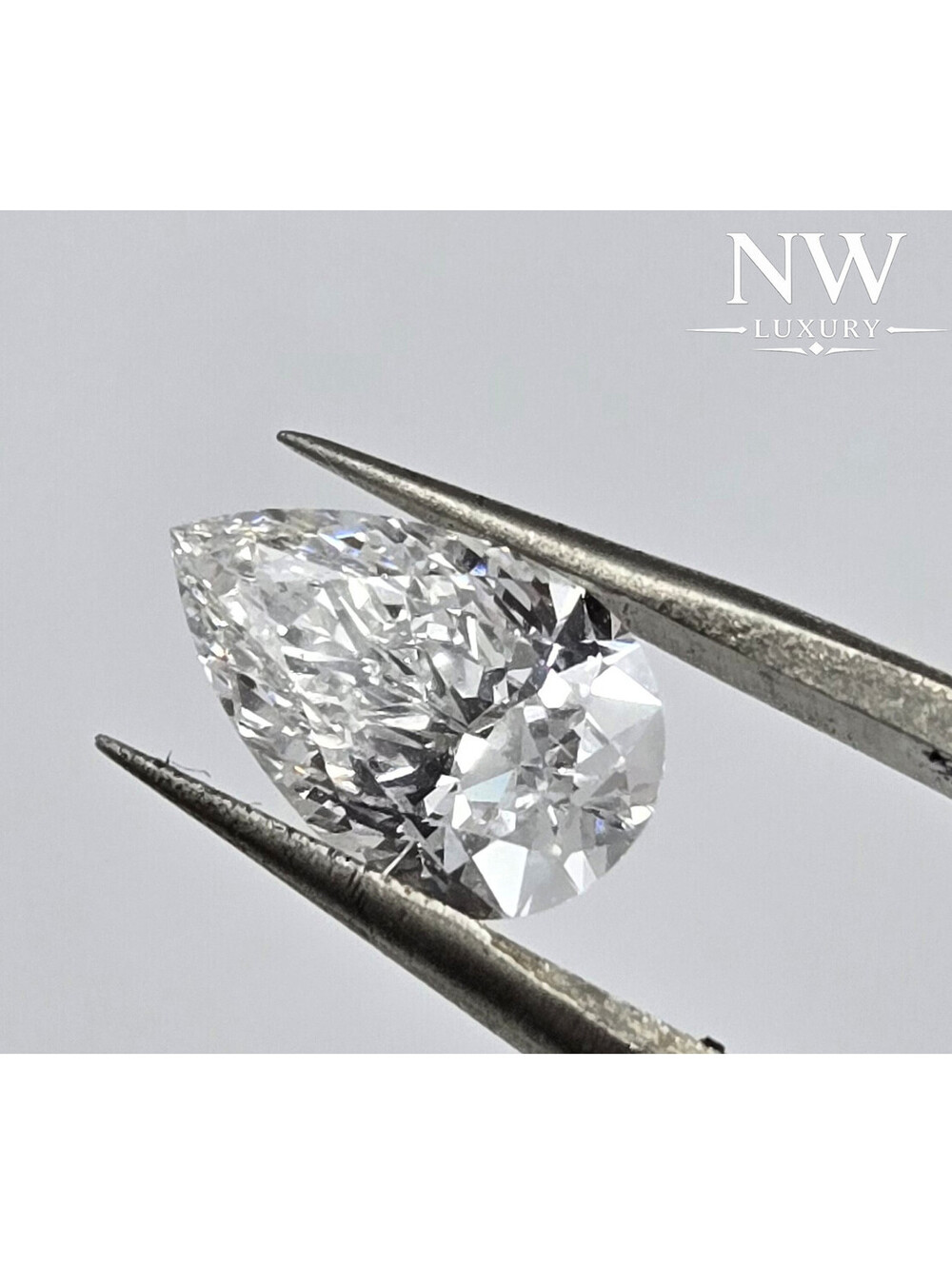IGI 1.38CT Brilliant Pear VS1 E Lab Diamond, USA IGI Certified, NEW